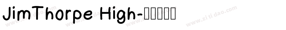 JimThorpe High字体转换
